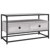 vidaXL Comodă TV, gri sonoma, 80x35x45 cm, lemn prelucrat