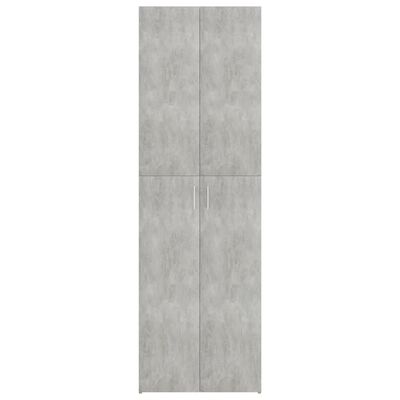 vidaXL Dulap de birou, gri beton, 60x32x190 cm, PAL