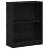 vidaXL Dulap pentru cărți 60 x 24 x 76 cm Lemn prelucrat Stejar Negru