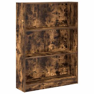 vidaXL Bibliotecă, stejar fumuriu, 80x24x109 cm, lemn prelucrat