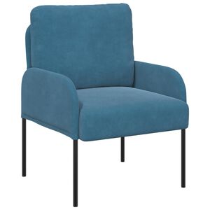 vidaXL Canapele cu pernă 55cm albastru placaj
