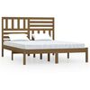 vidaXL Cadru de pat King Size maro miere 150x200 cm lemn masiv de pin