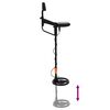 vidaXL Detector de metal cu ecran LCD 3 modele 19 cm bobină Negru