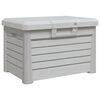 vidaXL Cutie de perne de exterior gri 73x50,5x46,5 cm polipropilenă