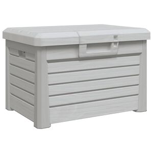 vidaXL Cutie de perne de exterior gri 73x50,5x46,5 cm polipropilenă