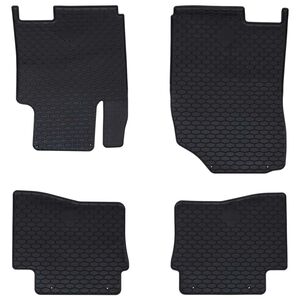 vidaXL Covor pentru mașină 4 pcs Negru Cauciuc