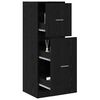 vidaXL Cabinet de Apotecă Stejar negru 40 x 41 x 118 cm Lemn compozit