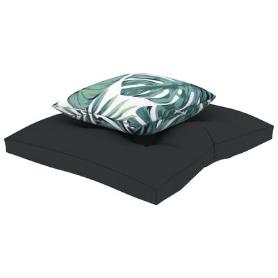 vidaXL Perne de canapea din paleți, 2 buc., antracit, material textil