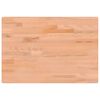 vidaXL Blat de birou, 80x55x2,5 cm, lemn masiv de fag