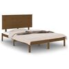 vidaXL Cadru de pat, maro miere, 140x190 cm, lemn masiv de pin
