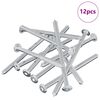 vidaXL Șurub 12 pcs Argintiu M6 x 100 mm Oțel