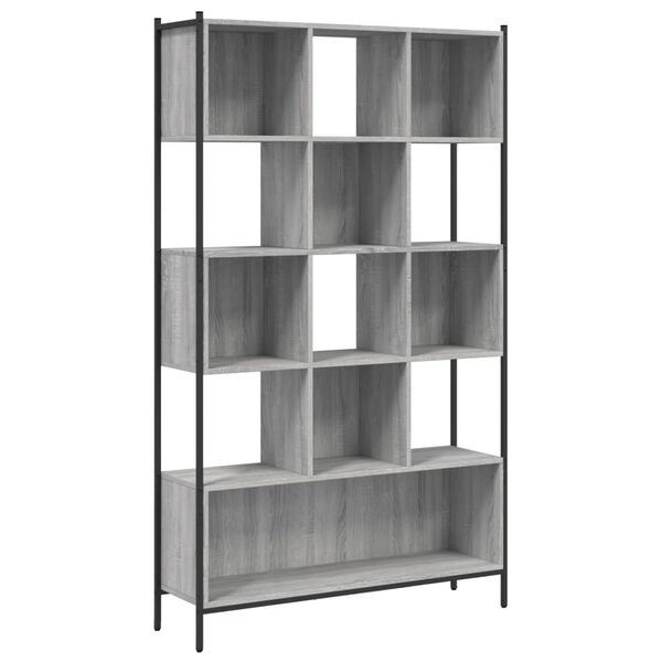 vidaXL Bibliotecă, gri sonoma, 102x28x172 cm, lemn prelucrat