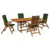 vidaXL Set de dining pentru grădină cu 5 piese natural