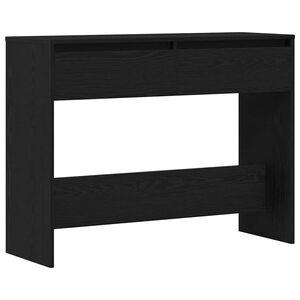 vidaXL Masă de consolă Stejar Negru 100 x 35 x 76,5 cm Lemn prelucrat