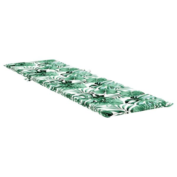 vidaXL Pernă de șezlong, model frunze, textil Oxford