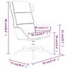vidaXL Scaun de relaxare, gri taupe, piele &icirc;ntoarsă artificială