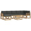 vidaXL Set de canapele de exterior 8 buc. Alb și antracit Poliester