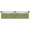 vidaXL Cap de pat suspendat Verde deschis 210 x 55 x 5 cm Catifea