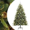vidaXL Pom de Crăciun Artificial cu Ramuri Articulare și Conuri 210 cm