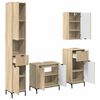 vidaXL Set de mobilier pentru baie cu sertar Pe perete Stejar Sonoma