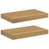 vidaXL Raft de perete 2 pcs Maro 40 x 23,5 x 4 cm Lemn compozit