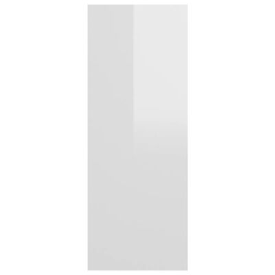 vidaXL Masă consolă, alb extralucios, 105x30x80 cm, PAL
