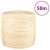 vidaXL Fr&acirc;nghie, 50 m, sisal 100%, 8 mm