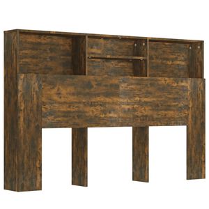 vidaXL Dulap tăblie, Stejar fumuriu, 160x19x103,5 cm