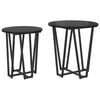 vidaXL Set măsuțe laterale 2 buc. Stejar Negru 50 x 50 x 50,5 cm