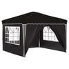 vidaXL Cort de Petrecere Pop-up Negru 288 x 288 x 245 cm