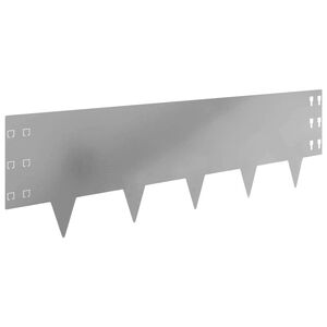 vidaXL Margine pentru gazon 20 pcs 100 x 30 cm Oțel Argintiu