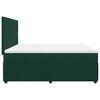 vidaXL Pat box spring cu saltea, verde &icirc;nchis, 200x200 cm, catifea
