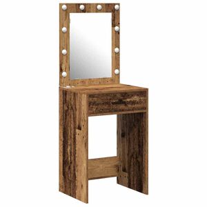 vidaXL Masă de Machiaj Lemn vechi 50 x 41 x 135 cm Lemn prelucrat