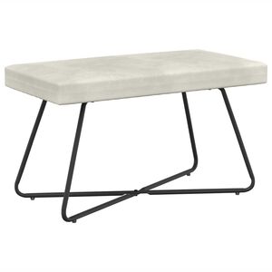 vidaXL bancă Crem 80 x 40 x 45 cm Catifea