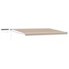 vidaXL Cort electric retractabil Bej și Alb 4 &times; 3 m