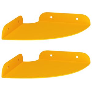 vidaXL Raft suspendat cu raft 2 pcs Galben muștar 15 x 15 x 2 cm