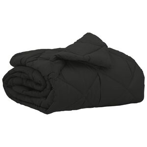 vidaXL Pilotă de vară Negru 200 x 135 cm Microfibră