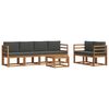 vidaXL Set de canapele de exterior 7 buc. Natural și Antracit