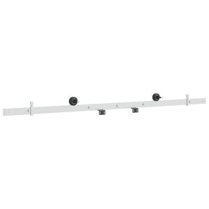 vidaXL Set feronerie uși culisante 152,4 cm Oțel Alb
