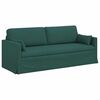 vidaXL Canapea 2 pcs Verde &icirc;nchis 198 x 78 x 80 cm țesătură
