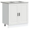 vidaXL Dulap baza chiuvetă Porto 2 buc. Alb 80 x 46 x 81,5 cm