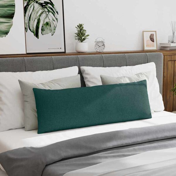 vidaXL Perne pentru canapea 2 pcs Verde &icirc;nchis 120 x 40 cm țesătură