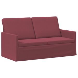vidaXL Canapea cu 2 locuri Roșu Vin 150 x 81 x 82 cm Țesătură