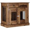 vidaXL Mobilă pentru cușcă de c&acirc;ine Lemn vechi 90 x 47,5 x 80 cm