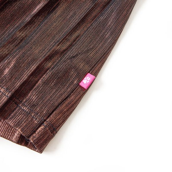 Fustă pentru copii cu sclipici, coniac, 92