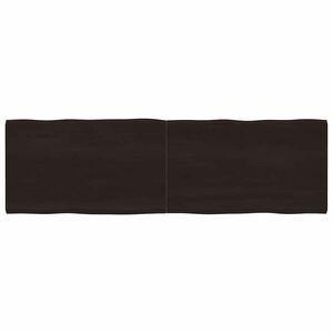 vidaXL Blat masă, 200x60x4 cm, gri, lemn stejar tratat contur organic