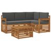 vidaXL Seturi de mobilier 5 pcs Natural și Antracit Lemn compozit