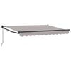 vidaXL Copertină retractabilă Gri deschis 3,5 x 2 m