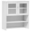 vidaXL Rafturi superioare dulap &icirc;nalt, alb, 90x35x100 cm, lemn de pin