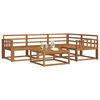 vidaXL Set de canapele de exterior 5 pcs natural Lemn Solid de Acacia